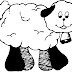 Desenho de animais colorir, ovelha