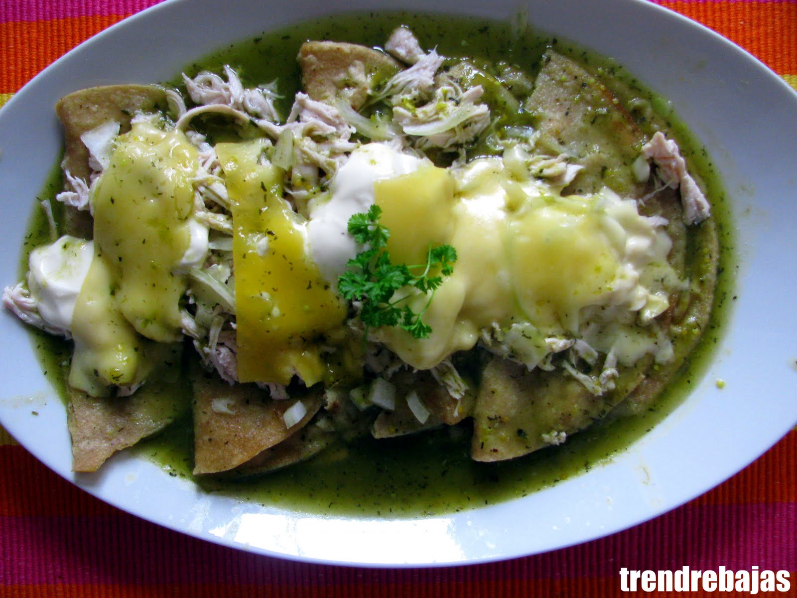 Trend Rebajas Enchiladas Verdes.... Mexican Food