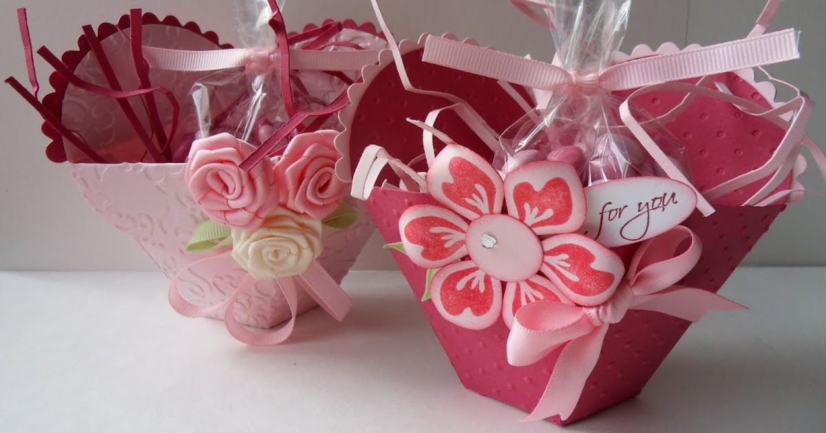 De Stampin' Corner Valentine Heart Baskets and My Health