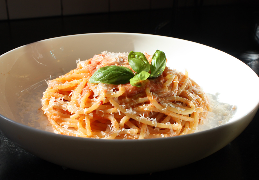 fudge ripple spaghetti alla vodka