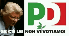 Se c'è lei non vi votiamo