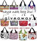 GIVE☺AWAY♦♦♦Saya Nak Beg Itu