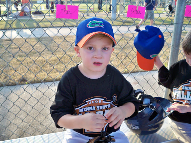 Tyler Playing T-ball