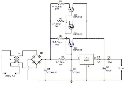 Regulador de voltaje con transistor de paso