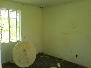 Interior of a unit in The Devil's Elbow Motel. Oddly, I do not recall seeing any toilet or shower facilities in this unit. A far cry from the refuge that a traveler of Route 66 would have found during the motels heyday. Picture by Snoop.