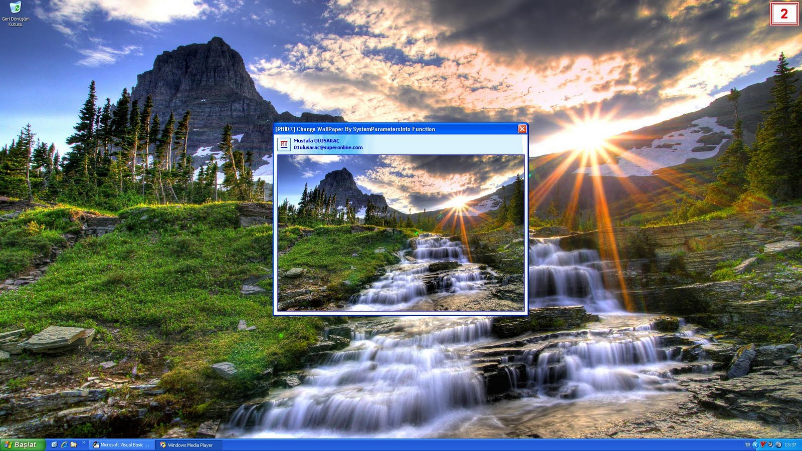 Microsoft Office Excel ® Kod Kılavuzu: To Change WallPaper By