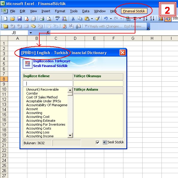 microsoft office excel kod kilavuzu