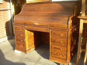 Uhuru Furniture Collectibles Sold Oak Rolltop Desk 250