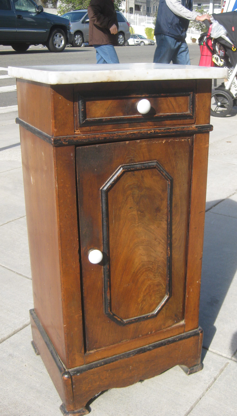 UHURU FURNITURE & COLLECTIBLES SOLD Antique Marbletop Night Stand 90