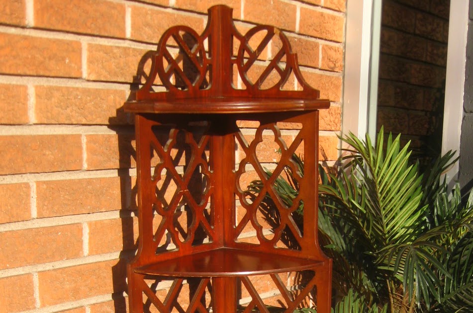 UHURU FURNITURE & COLLECTIBLES SOLD Corner Display Shelf 45