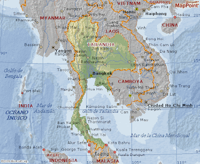 mapa de tailandia mapa de tailandia