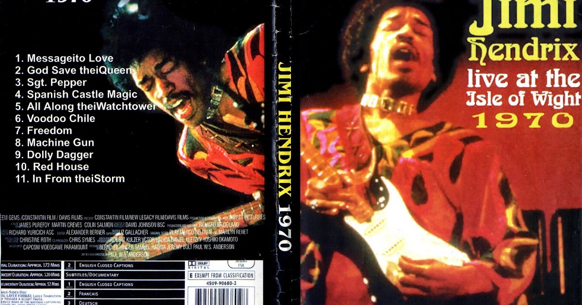 MUSICA EN DVD JIMI HENDRIX Live at the Isle of Wight 1970