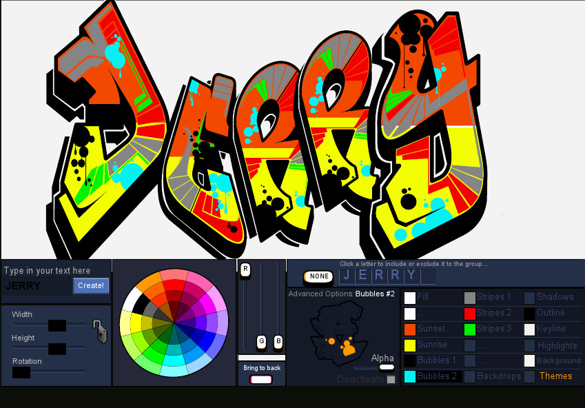 Computer is Just a Tool to Make ART! Graffiti Creator