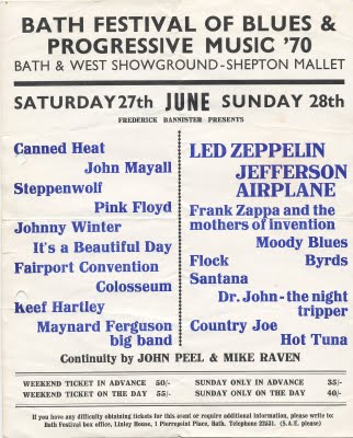 Bath Festival 1970.