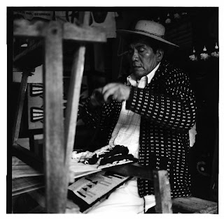 Ecuador Portraits - Brandon Allen Photography - Man Weaving Ecuador Portraits - Brandon Allen Photography - Man Weaving