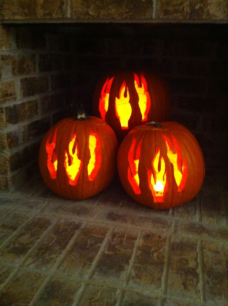 Step In The Trenches Pumpkin Flames