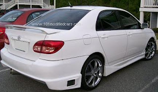 Modified Toyota Corolla Altis Flat Sport with White Bodykit