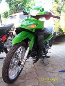 New Kawasaki Edge 115cc Green Color Design Bodykit