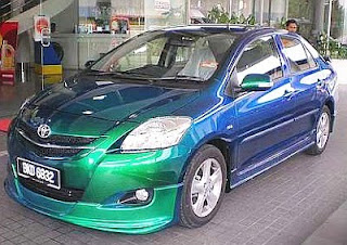 Modified Toyota Vios Iguana  Color Bodykit 