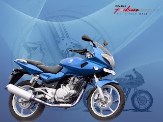 Motorcycle Bajaj Pulsar 220 Blue Edition