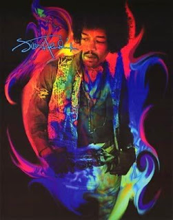 Jimi Hendrix Graffiti Tagging Lighting