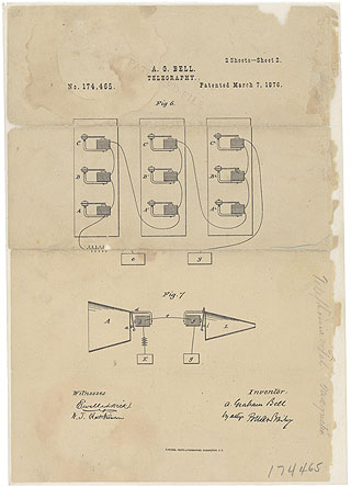 [Alexander+Graham+Bell's+Telephone+Patent+Drawing,+03+07+1876.jpg]