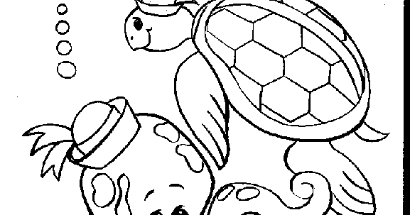Octopus - animal coloring page