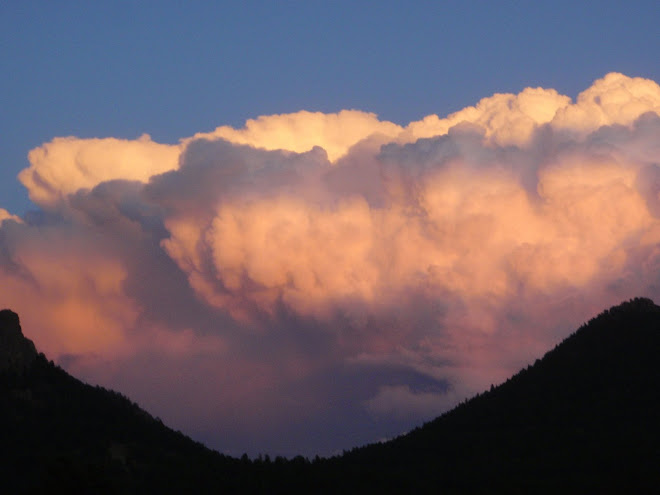 Rising storm clouds from the valley