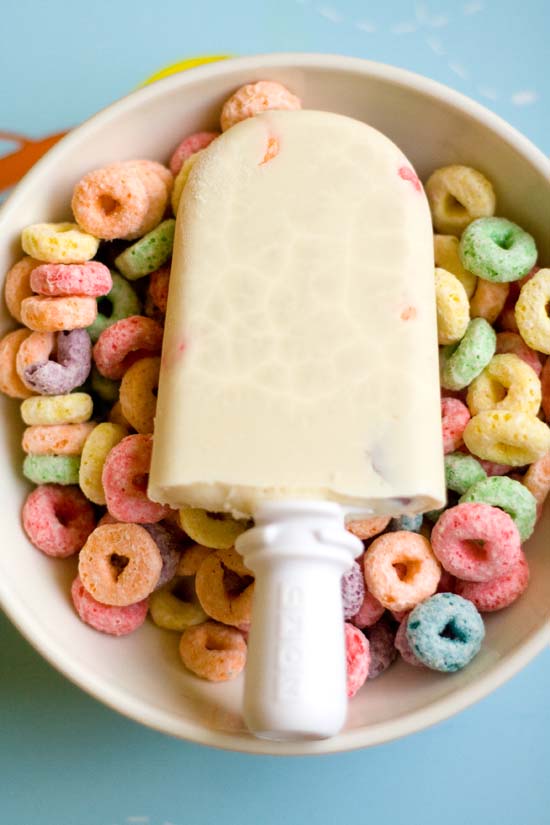 Cereal and Milk Popsicles