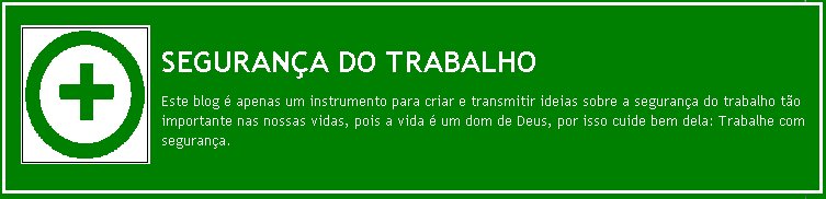 SEGURANÇA DO TRABALHO