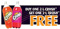 Buy 1 Crush product Get 1 Free