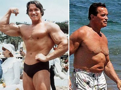 O peso do tempo... Arnold+Schwarzenegger