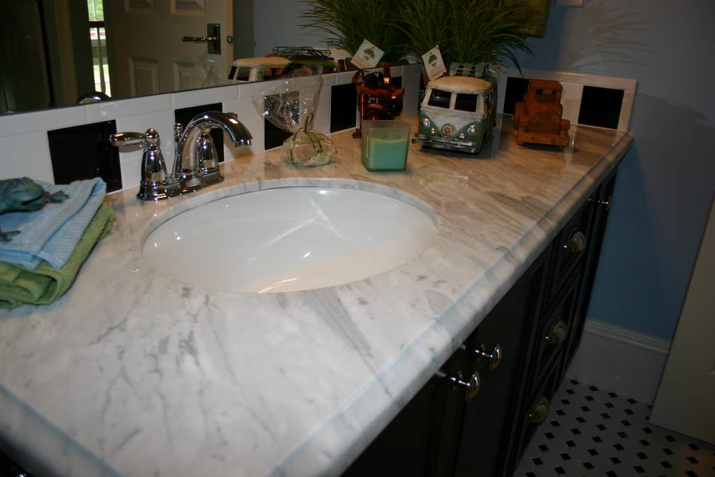 The Granite Gurus Vanities with Marble Countertops from MGS by Design