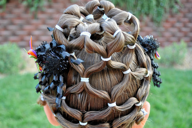 princess piggies halloween hairdos