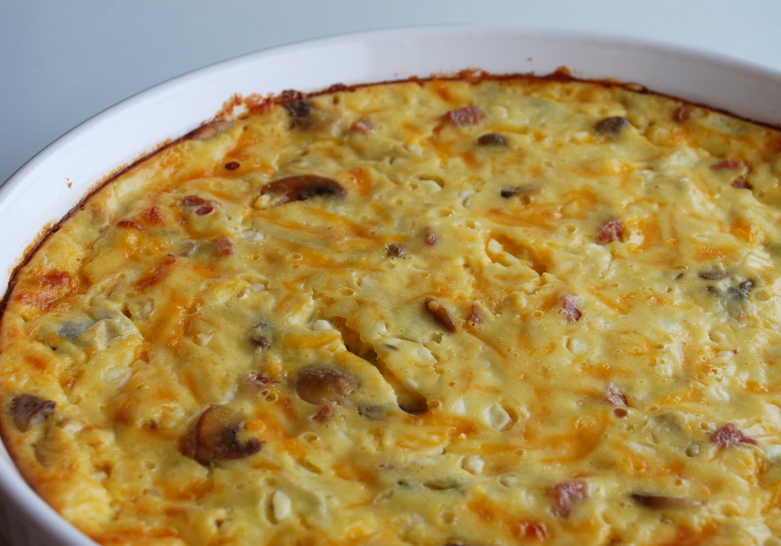 Everyday Insanity... Crustless Ham and Artichoke Quiche