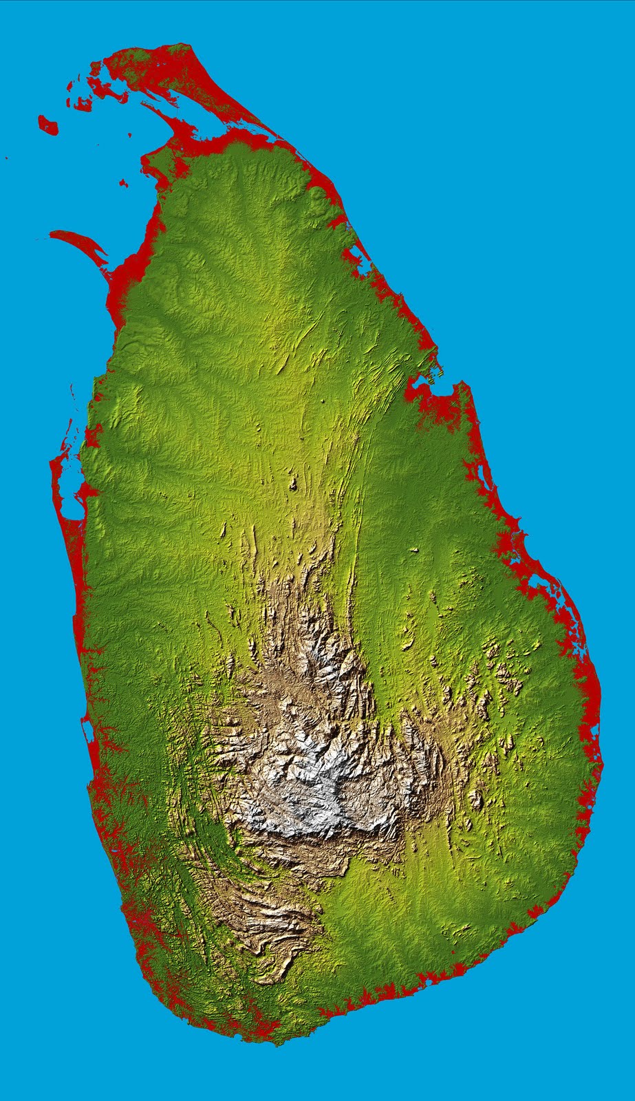 the topography of our nation is well shown in this color coded shaded relief map generated with digital elevation data from the shuttle radar topography the topography of our nation is well shown in this color coded shaded relief map generated with digital elevation data from the shuttle radar topography