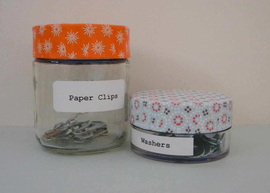 homework a creative blog Upcycling paper covered glass jars