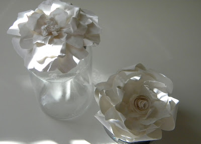 Paper Flower Jar Lids… creating something beautiful with Carolyn from Homework