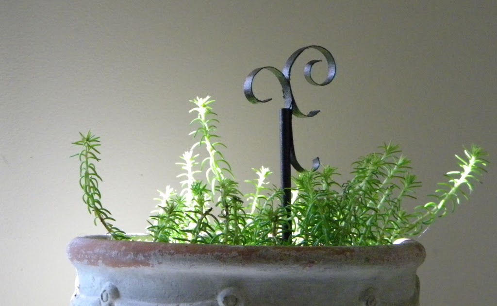 homework a creative blog The Dirt faux metal plant sticks