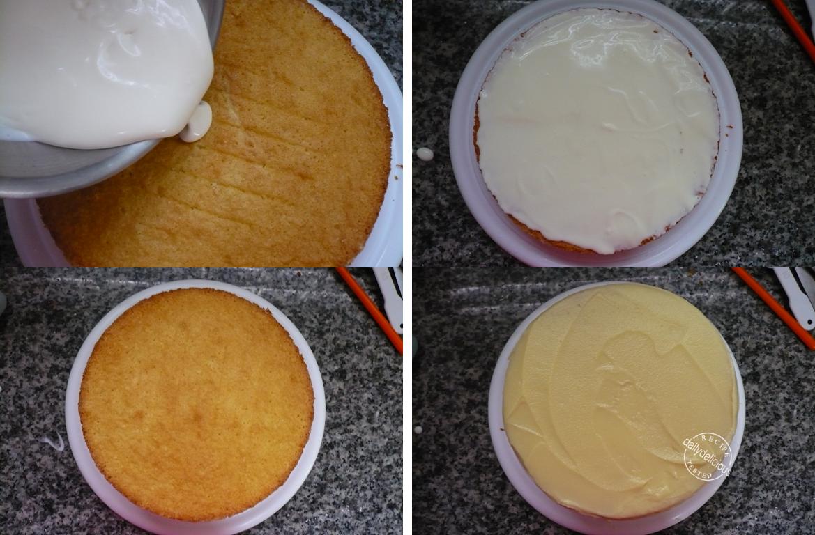 dailydelicious Rose water and white chocolate gateau For the white