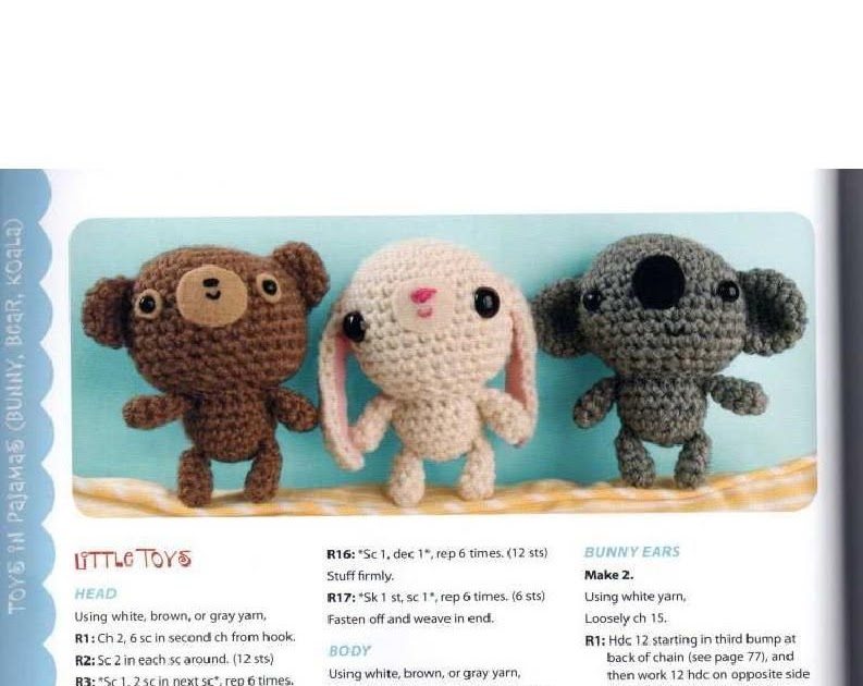 Blog de Goanna: Patron de animales bebe en Amigurumi ...