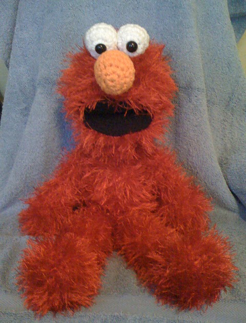 Blog de Goanna: Patron Elmo en Amigurumi (Barrio Sesamo)