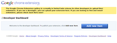Google Chrome Extensions is Still in Development