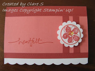Stampin Up and Heartfelt Thanks