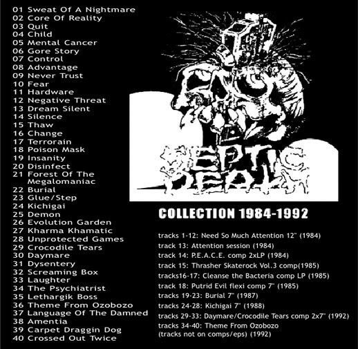 Blogged and Quartered: Septic Death - 1984-1991 Discography