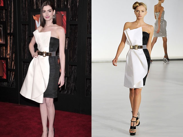 (Left)Anne Hathaway at the Critics' Choice Award