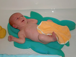 Michael's First Tub Bath