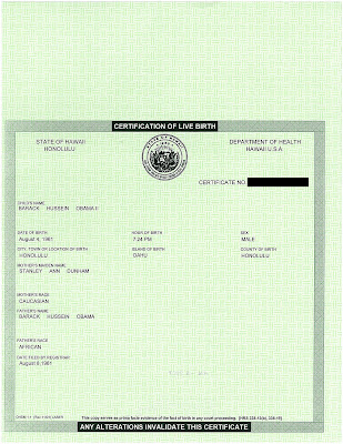 Obama Birth Certificate - birth certificate obama. Obama Birth Certificate -