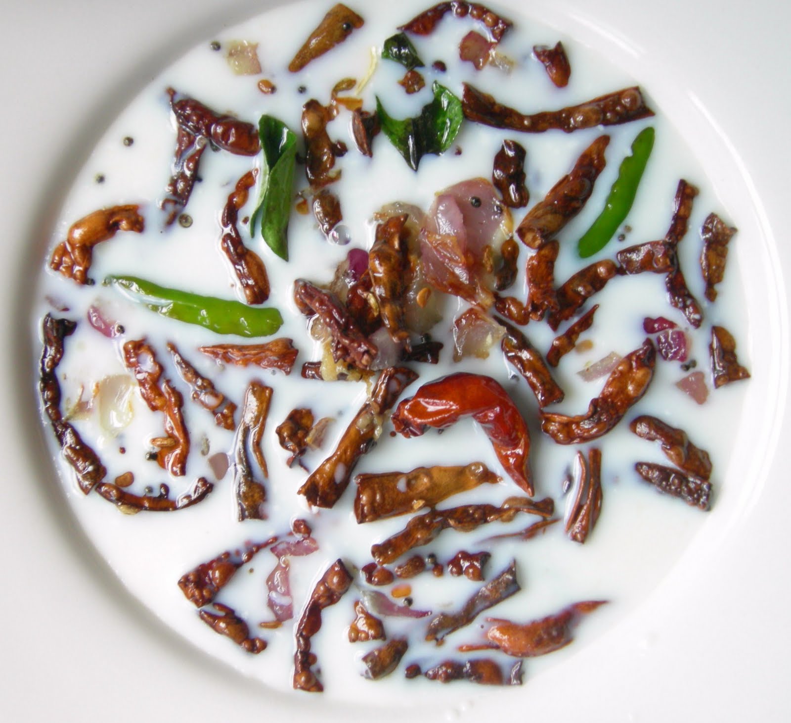 Tiffin Carrier Antic/que's! Indian Long Beans and Buttermilk