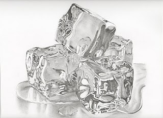 Pencil Drawings: Ice Cubes